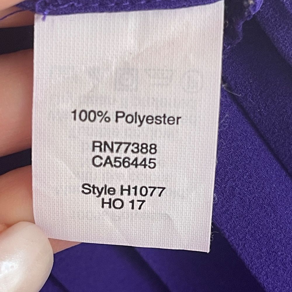J.Crew Factory Store Royal Purple LS Blouse Sz S - Picture 3 of 5